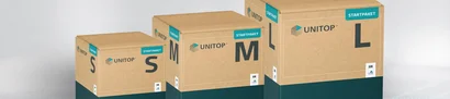 The unitop starting packages in sizes S, M, and L | 1905 x 425 pixel unitop starting packages S, M, L